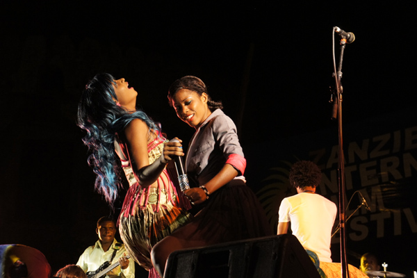Shilole performing in the Old Fort ZIFF Zanzibar Internaltional Film Festival, Mambo Club